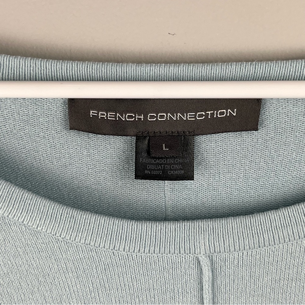French Connection Della Vhari crew neck cashmere soft sweater Size L - Picture 3 of 8